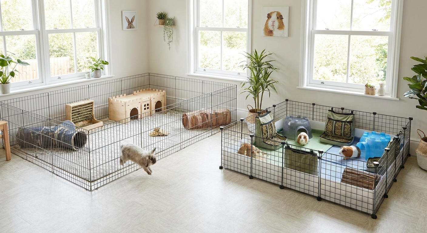 Designing a Shared Room for a Rabbit and a Guinea Pig