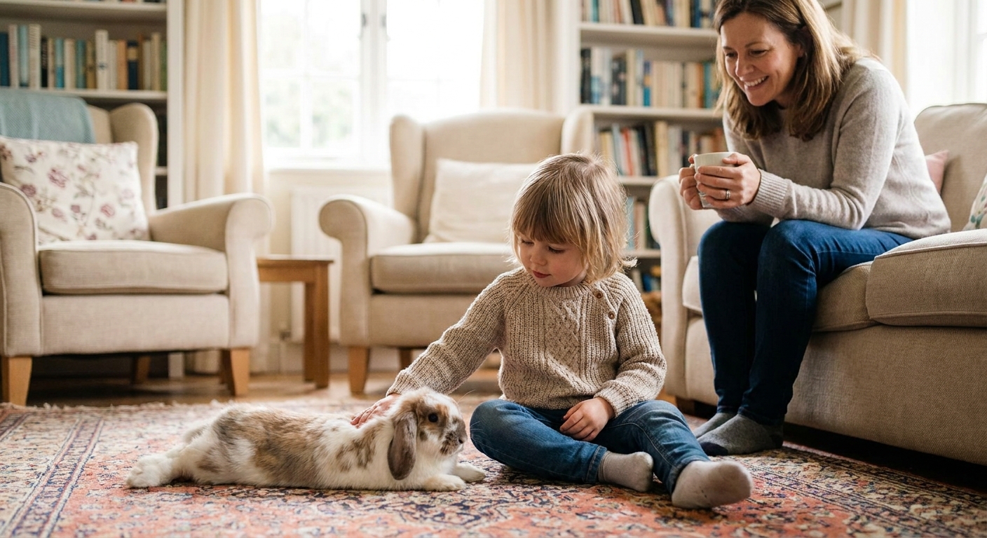 Teaching Kids to Safely Play With Rabbits and Guinea Pigs